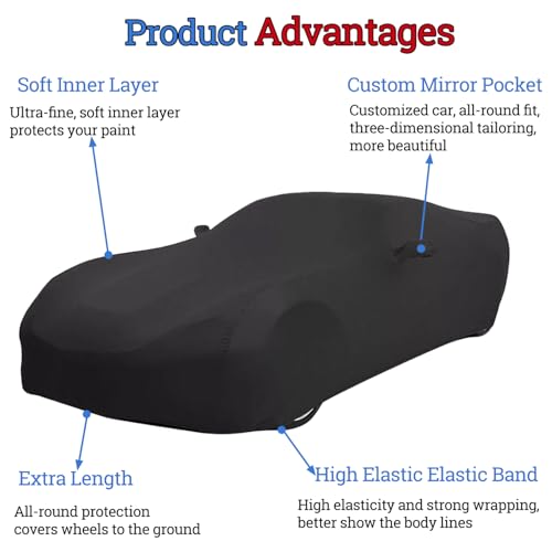 Image of Indoor Car Cover Replace for 1989-2024 Mazda Miata MX-5 MX5 Luxurious Stretch Satin Ultimate Custom-fit Indoor Breathable Car Cover for Dust-Proof, Underground Garage, Car Show