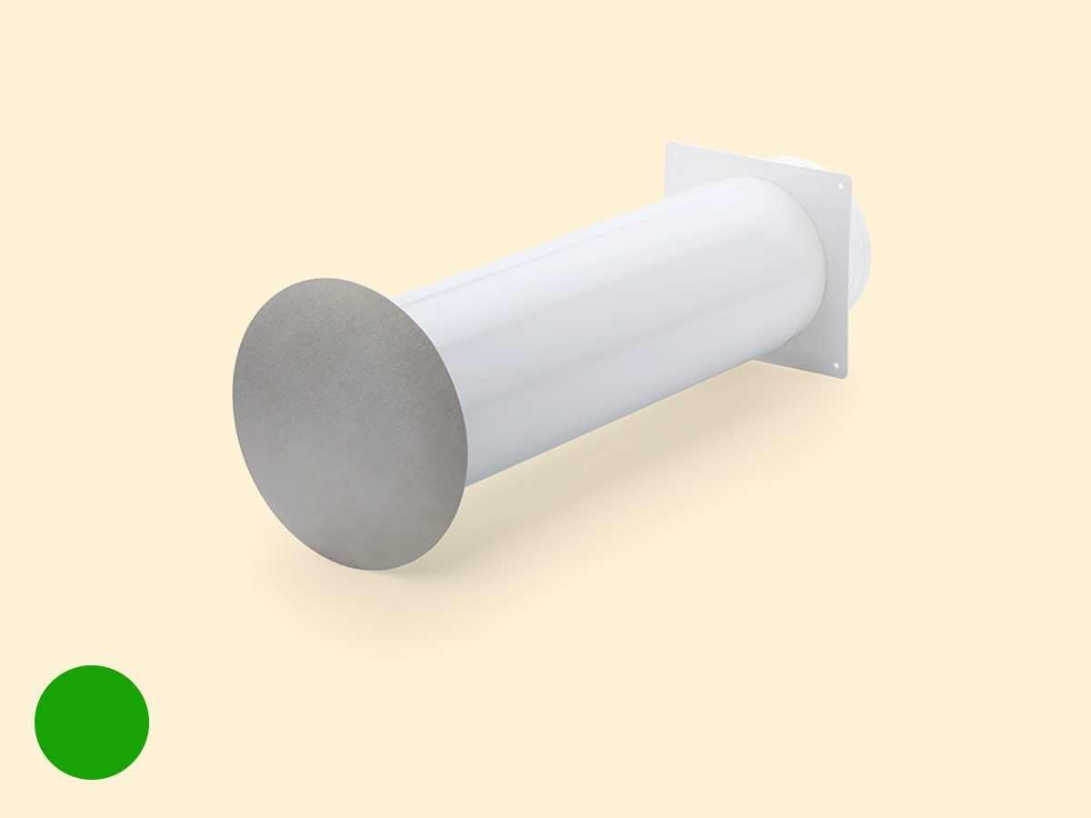 Exhaust : Flow Star 125 wall duct unit square connector ø 150
