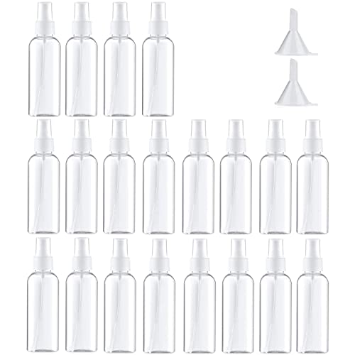 Lociones, Kitchen Botella de Spray de Plástico, 20PK Juego de Mini Botella de Viaje, Botella de Spray Recargable de 30 Ml, Botella de Plástico, Contenedor de Líquido Pequeño...
