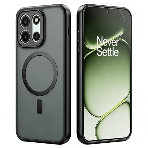 Image of ZORBES Oneplus Nord 6 Back Cover with Magnetic Design, Translucent Matte Retro Anti-Slip TPU & PC, Shockproof & Dustproof Phone Case for OnePlus Nord 6 5G /CE6 5G /Turbo 6 /Turbo 6V, 16.2 x 7.7 x 0.8 CM