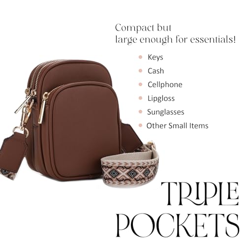 Image of Mali+Lili, Josie Triple Zip Crossbody Bag