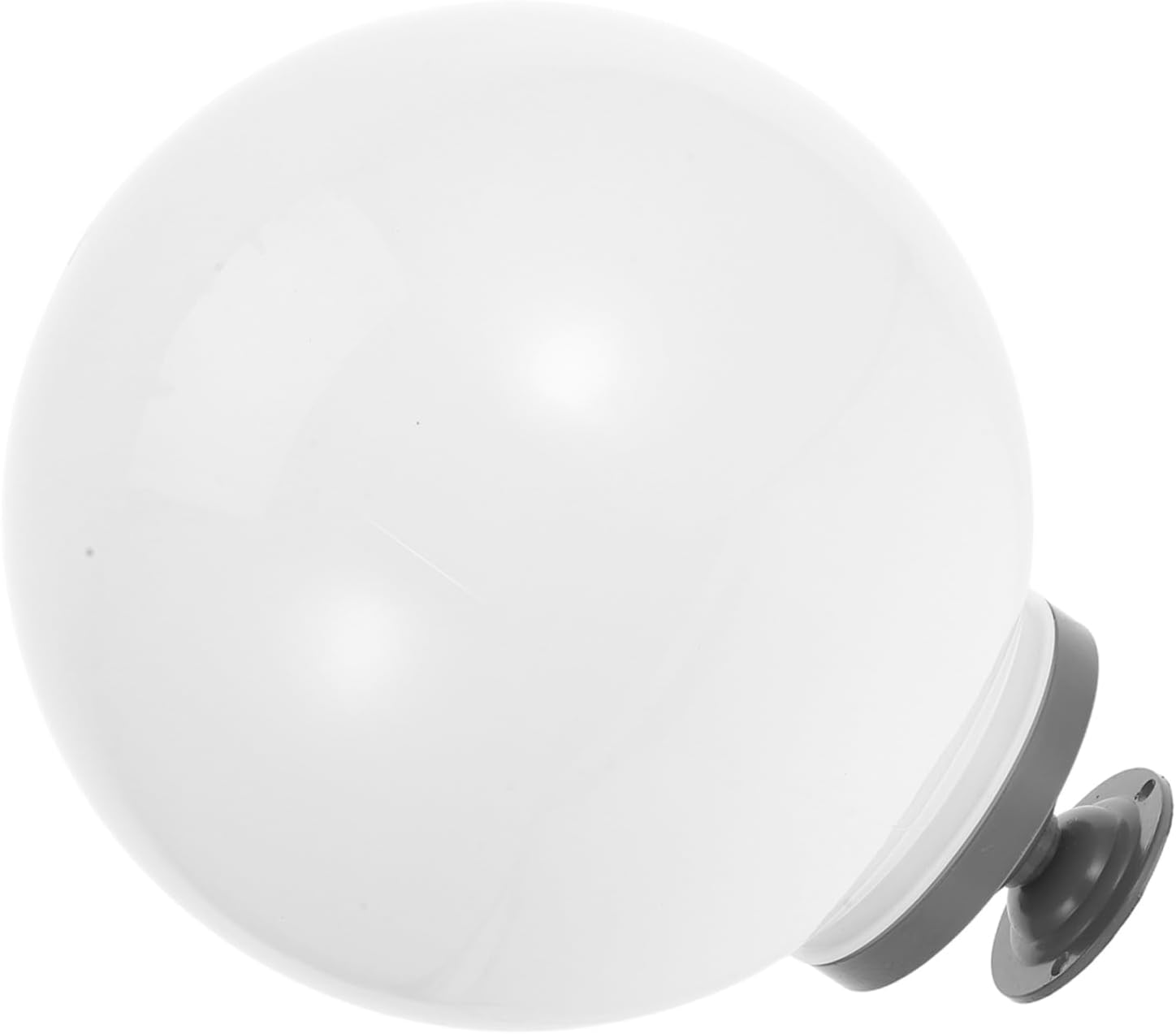 TOYANDONA Acrylic Decorative Lamp Post Globe Fixture Spherical Light Cover for Outdoor Lighting Easy Install Post Top Globe for Garden Patio and Landscape