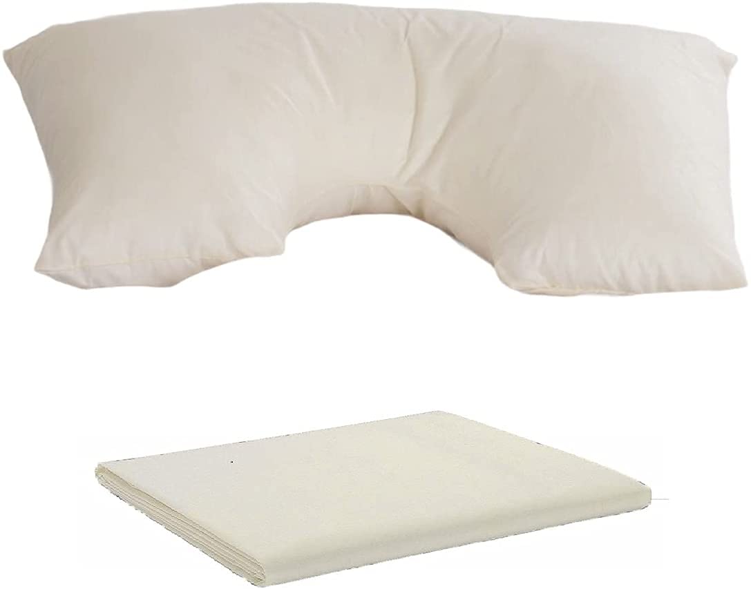 Marilyn Bed & Bath Orthopaedic V Shaped Medical Supporting Pillow with free Pillow Case. (Neck Pillow Only)