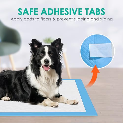 Dog-Pee-Pads-Extra-Large-28×34-X-Large-Puppy-Training-Pads-with-Adhesive-Tabs-6-Layers-Thick-Super-Absorbent-Leak-Proof-Quick-Dry-Potty-Pads-for-Dogs-and-Puppies-30-Count Dog Pee Pads Extra Large 28×34 X Large Puppy Training Pads with Adhesive Tabs 6 Layers Thick Super Absorbent Leak Proof Quick Dry Potty Pads for Dogs and Puppies 30 Count