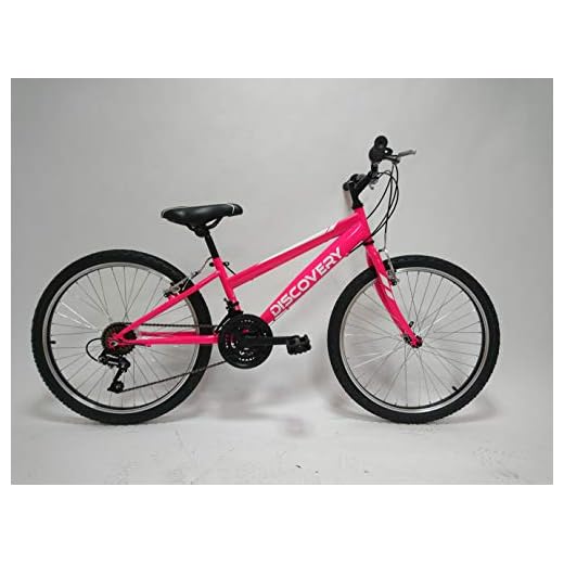 Discovery DP068 - Bicicleta Montaña Mountainbike B.T.T. 24". Cambio fricción, 18 Velocidades. Para niña