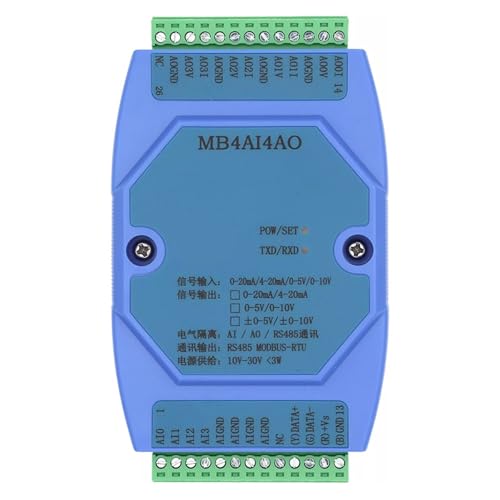 Module MB4AI4AO Modbus RS485 pour centraliser vos capteurs 4-20mA
