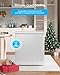 TABU 7.0 Cubic Feet Chest Freezer,Top Opening Deep Freezer with Removable Basket, Freestanding Compact Chest Deep Freezer with 7 Level Adjustable Thermostat (White, 7.0 Cu.Ft.)