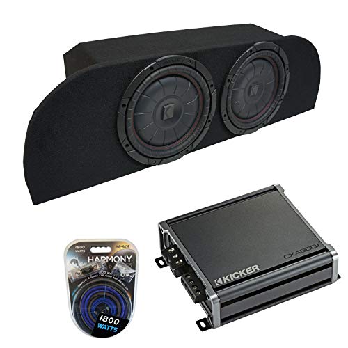 Harmony Audio Compatible with 03-08 Nissan 350Z Coupe Strut Kicker Bundle CompVT CVT10 Dual 10