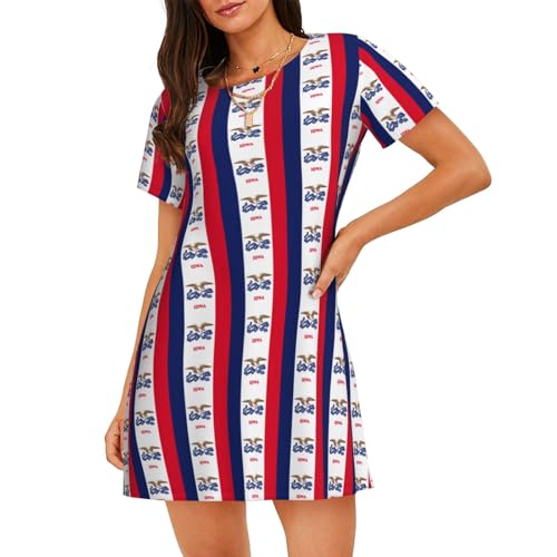 Robe de nuit Iowa State Flag idéale pour vos moments de détente à la maison