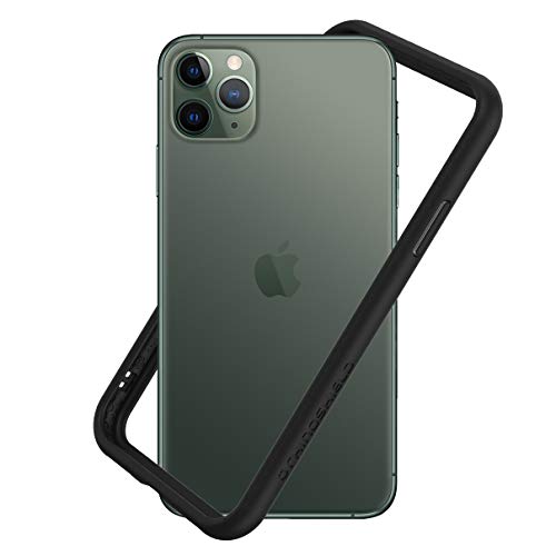 RhinoShield Bumper Case Compatible with [iPhone 11 Pro Max] | CrashGuard NX - Shock Absorbent Slim Design Protective Cover 3.5M / 11ft Drop Protection - Black