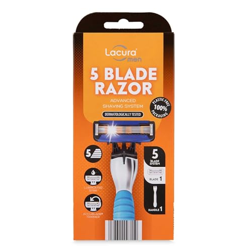 Rasoir 5 lames Aldi Lacura Men : système de rasage avancé contre les poils incarnés