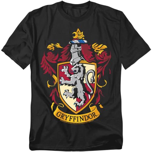 Popfunk Harry Potter Gryffindor Logo Adult T Shirt & Stickers (XXX-Large) Black