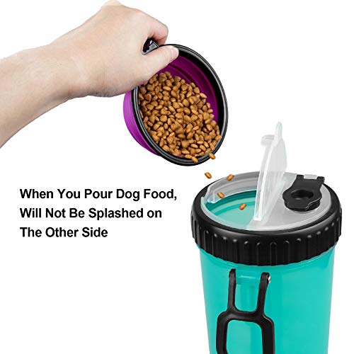 DEHUA Portable Dog Water Bottle, Pet Outdoor Travel Water Bottle, With 2 Foldable Dog Bowls, BPA-Free, Suitable for Cats and Dogs, Pets, Outdoor Travel Water Dispensers and Food Containers(Blue) - Image 7