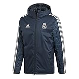Sobres pila cuello adidas Real Madrid Winter Jacket Chaqueta, Hombre, Tech Onix/Core White, Medium