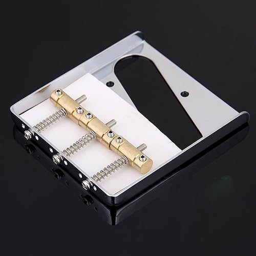 ギターブリッジパーツ サドル灰皿サドルブリッジネジ付きエレキギター (Color : Gold)