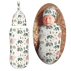 Colorful Elephant and Leaves