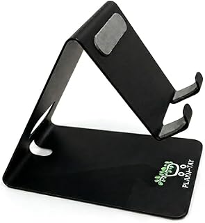 PLAAN-TAY Portable Mobile Stand, Sturdy and Stable, Non-Slip Design, Lightweight and Universal Compatibility, Black Price In India