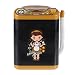 TOYANDONA Mini Lavatrice Asciugatrice Toy Dollhouse Macchina Lavanderia con Carrello di Scarico Pretend Play Appliance Dollhouse Laundry Room Accessori per Negozio di Casa Nero