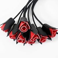 Jomyu BDSM Erotik Leder Peitsche Verführung des Partners Peitsche Sex Spielzeug Blütenform Sklaven PU-Leder Peitschen Set Exotic Whip für Sex Adults Sex Spanking Flogger Bondage Extrem Sex Spielzeug – Ansicht 4