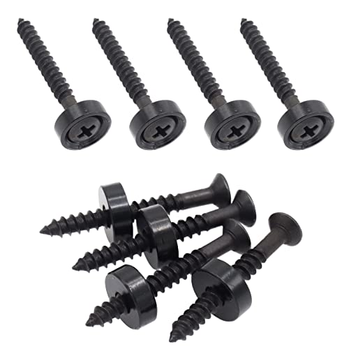 Black Guitar Neck Joint Bushings and Bolts (8pcs)