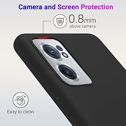 Image of LIRAMARK Liquid Silicone Soft Back Cover Case for OnePlus Nord CE 2 5G / 1+Nord CE 2 5G (Black)