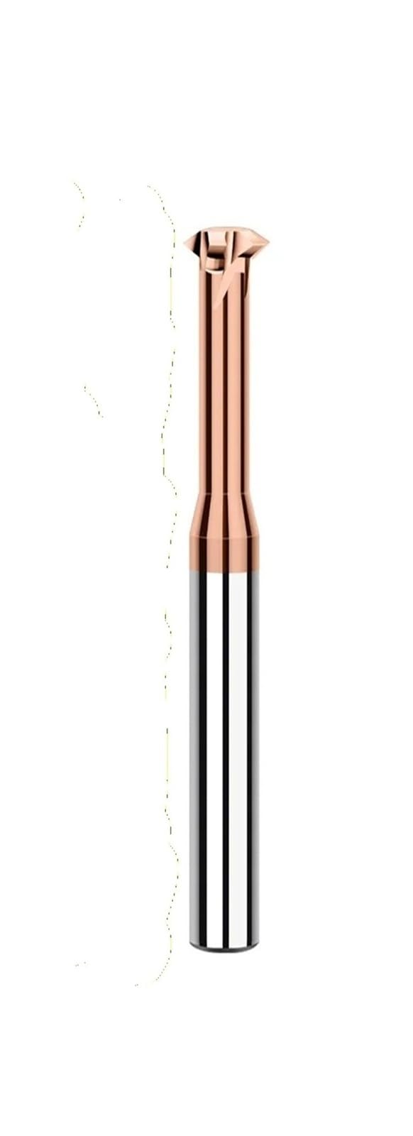 1pcs HRC60 M1 .2 .4 .6 M2 .5 M3-M24 Solid Carbide Thread Milling Cutter CNC Degree Single Tooth(Single Tooth,M3.5X0.6 D4)