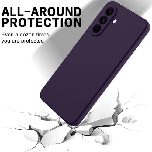 Image of Back Cover for Samsung Galaxy A36 5G | Full Camera Protection | Premium Liquid Silicon Case | Flexible Bumper Case for Samsung Galaxy A36 5G (Purple)