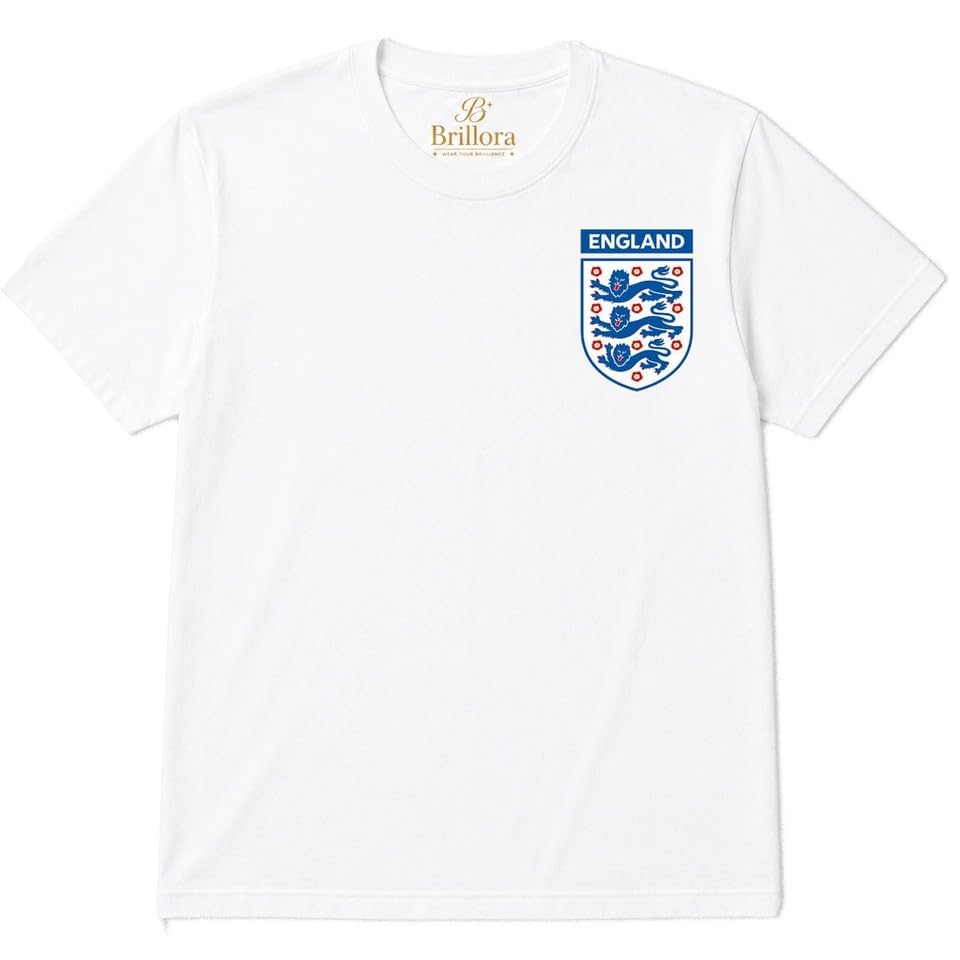 Womens Kids Mens England Football Shirt Rugby Shirt Collection: Lioness England T-Shirt, Top, and T Shirt White
