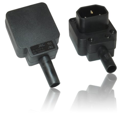 CDL Micro 250u00a0V 90u00a0Grad IEC C14/C13u00a0Schraubklemmen re-wireable Stecker