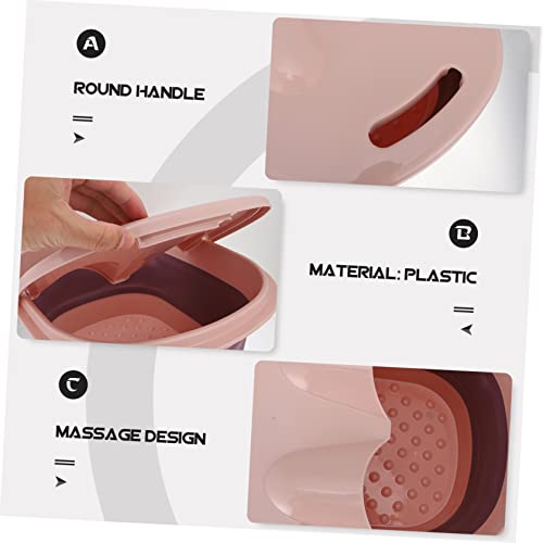 Tina plegable para baño de pies con masaje portátil miniatura 6