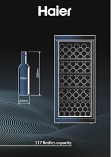 Haier Cantina di invecchiamento 117 Btls Freddo Freddo preparato 59,5cm G, 4861418