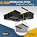 Koova Heavy-Duty Overhead Garage Storage Rack for 6 Bins. Adjustable Width, 240lb Capacity. DIY Safe Mount, Easy Install. Fits 27-Gallon Totes. USA Made Pro-Grade Steel. Space Saving Organizer