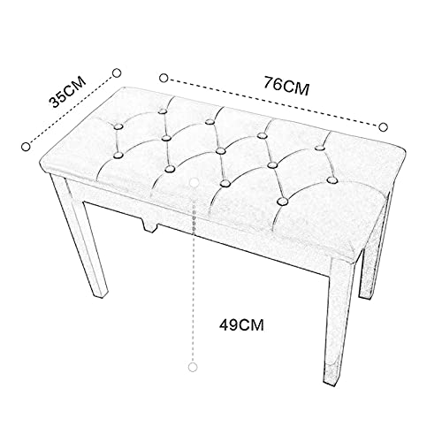 Tabouret de clavier double pour corriger la posture et ranger les partitions