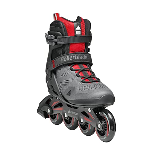 image for Rollerblade Macroblade 84 's Adult Fitness Inline Skate, Dark Gray & R