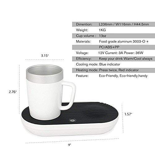 Premium Warmer And Cooler Cup Desktop Smart Coffee Mug Present For Home And Office (Smart Cup Set) #TOP6