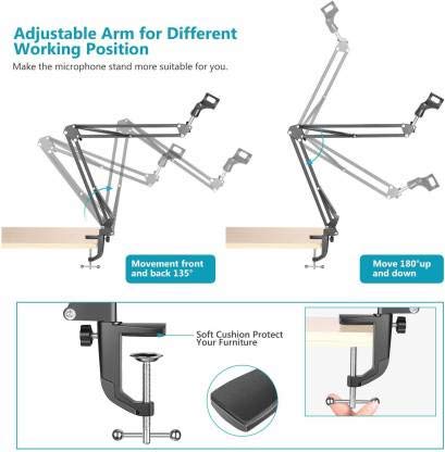 Boombox Condenser Arm Stand Microphone Stand 4