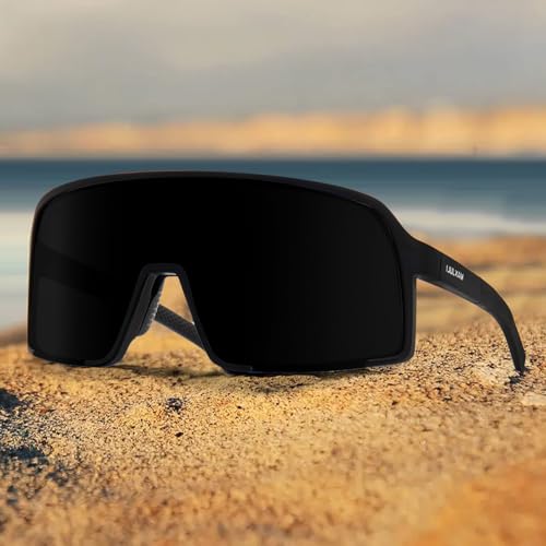 Image of MAXJULI Polarized Sunglasses for Men Women, Windproof Outdoor Sports Cycling Running UV400 Protection Sun Glasses 8121