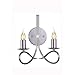 Elegant Lighting Lyndon Collection 2-Light Wall Lamp, Polished Nickel Finish