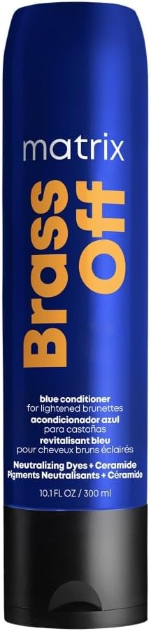 Brass Off Colour Protecting Blue Toning Conditioner, For Lightened Brown Hair, To Hydrate and Nourish