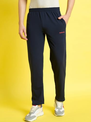 Image of bearbrother Men's Regular Fit Solid Trackpants