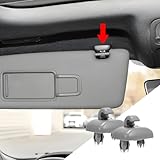 deemars 2 PCS Interior Sun Visor Hook Clip Bracket, Upgraded Car Interior Sunscreen Holder Hook for A1 A3 A4 A5 Q3 Q5, Replaces OEM # 8U0857562A (Grey)