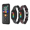 Meloive Collier de Dressage pour Deux Chiens,Portée 3000 Mètres,3 Modes Son/Vibration/Choc Électrique avec Verrouillage de Sécurité,IPX67 Étanche et Rechargeable(2 Colliers)
