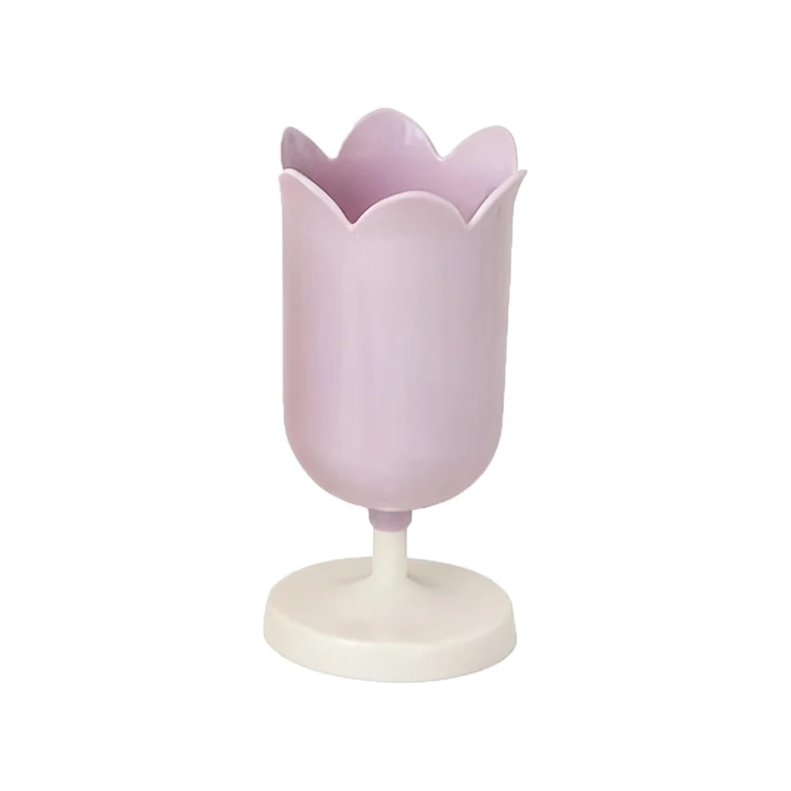 LXHZSY Desk Organiser 1pc Flower Pen Holder, Round Desktop Arrangement, Storage Decor(Purple 1pcs)