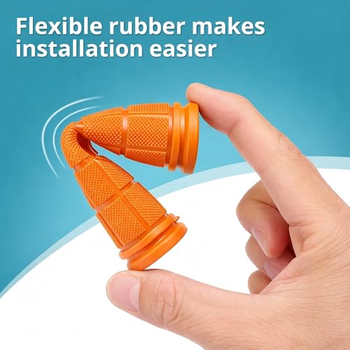 Image of CHUNZEXI 4 PCS Bike Handlebar Grips, Rubber Bicycle Bar Grips Replacement, Non-Slip Handle Grips for Kids Bikes, Scooters, BMX, Mountain & Cruiser Bikes