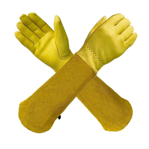 Comfort Focused - Guantes de jardinería hechos de piel de vaca para diversas tareas (XL)