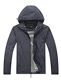 ZSHOW Men's Super Lightweight Windbreaker with Hood Breathable Quick Dry Packable Jacket for Travel