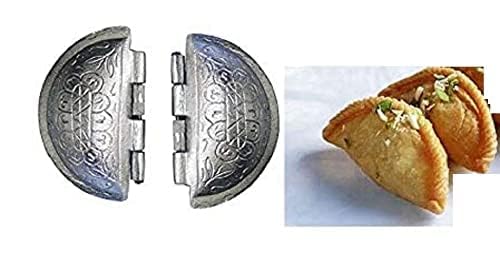 Image of UROOJ Best Combo of Aluminium Kitchen Press ith 5Blades Snack /Noodles Press /Muruklu /Murukku Maker /Karampoosa giddalu & Aluminium Gujiya /Gujia Maker Mould