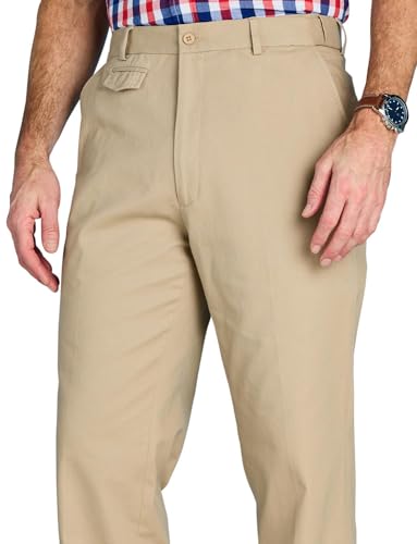 Cotton Chino Pants with Stretch Waistband Versatile, Comfortable & Stylish Smart Casual Pants Sand2