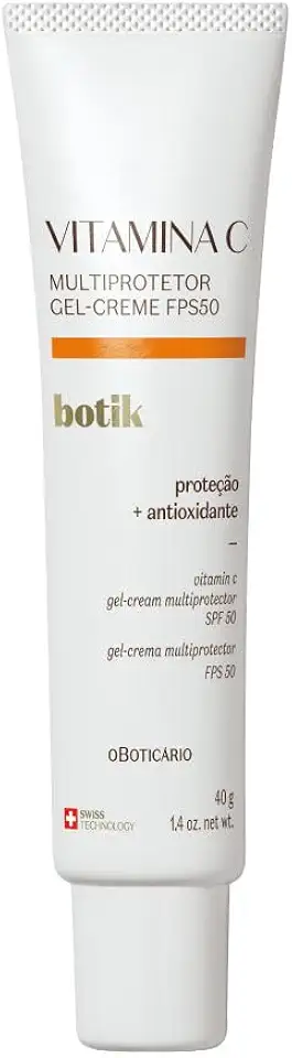 O BOTICARIO BOTIK VITAMINA C MULTIPROTETOR GEL CREME FPS 50 40g