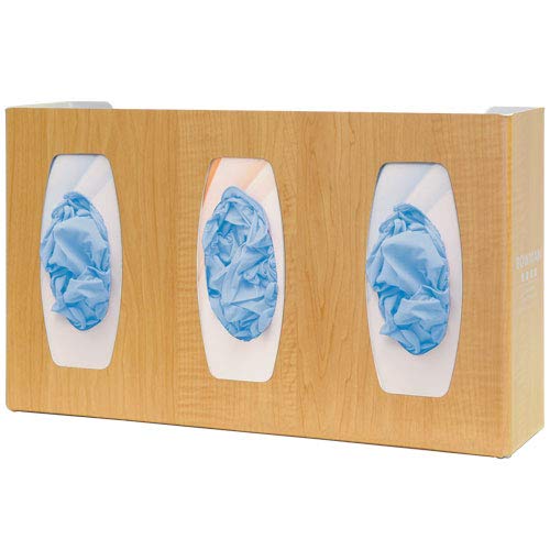 BOWMAN - Glove Box Dispenser - Triple with Dividers 17.00"W x 10.13"H x 4.00"D (4 Pack)